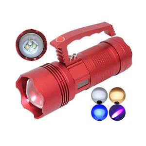 Strong Long Range Searchlight, Night Fishing Emergency LED Flashlight , LED Fishing Flashlight Built-in16000mah battery