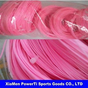 Strong Nylon colored badminton racket string 0.68mm