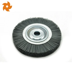 Stronger Durable steel wire wheel brush knotted bevel brushes with shaft