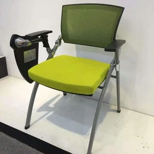 student school chair with writing pad
