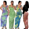 Summer 2021 Elegant  Pencil Long Dresses Women Off Shoulder Sleeveless Maxi Casual