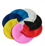 Summer Popular High Quality 100% Silicone Solid Swim Cap
