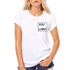 Summer Women oem fashion white cotton custom logo print t-shirt
