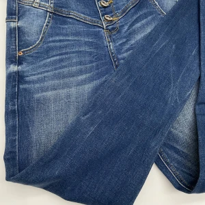 Super Stretch Cotton Poly  Spandex Denim Fabric Woven Jeans Fabric
