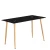 Import table glass wood grain legs 47 inches dining room furniture in Dining Tables from China