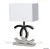 Import TD49 2020 new furniture decorative table lamp silver / white luxury table lamp from China
