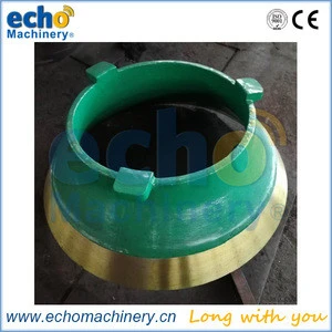 Terrex mining crushing machinery cone crusher spare parts concave and mantle