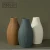 Import Textured ribbed morandi vases vaso decorative tall nordic flower vases set for home decor clay jarron ceramic & porcelain vases from China