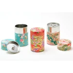 Tin can tea with gorgeous design for tea,pasta, spices , wheat flour