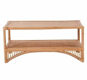 Top choice original rattan woven art rectangular console table living room guest table luxury home decoration