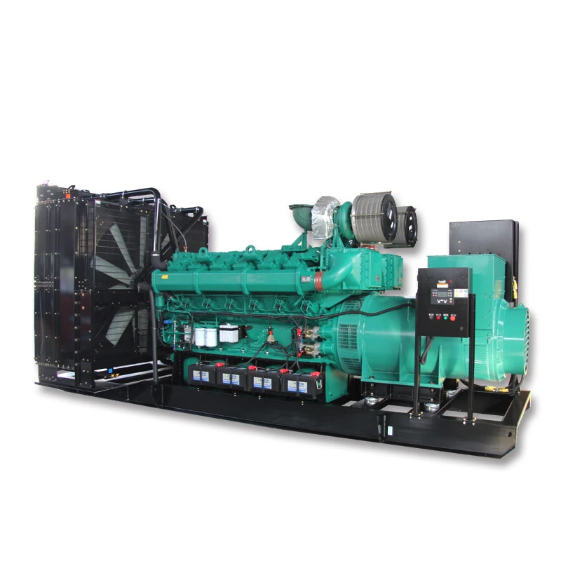 Top quality powerful silent water cooled 1500kw 1mw 2mw  diesel generator  from China