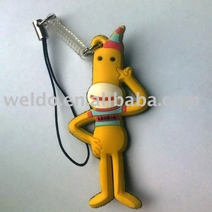 Top Sale Fashion Lovely Cell Phone Screen Cleaner Mobile Phone Strap Hang Decorations