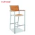 Import TOPHINE Furniture Modern Aluminium 4 Legs Wooden Bar Counter Chair Height Stools from China