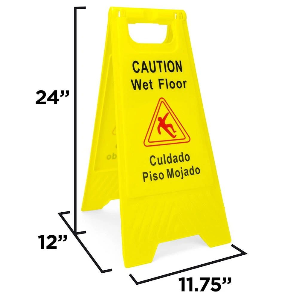 Traffic Warning Products Wet Floor Warning Signs, Customized Plastic Wet Floor Caution Sign