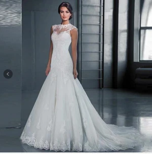 TW905 Mermaid Wedding Dress Bridal Gowns Fishtail Wedding Dress