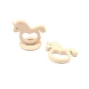 Unicorn Shape BPA Free Food Grade Toy Wooden Baby Teether