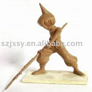 Unique design of Kungfu boy clay craft figurine