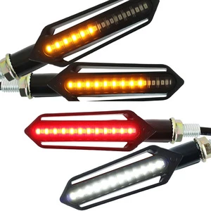 Universal Motorcycle Lighting System Motorbike Blast Flashing Brake Stop Turn Signal DRL LED Indicator Blinker Lights