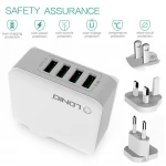 Universal USB Wall Charger Adapter For LDNIO Adenium A4403 Fast Charging Adapter With 4-Port Travel Charger Dock Accessories
