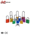 Various Sizes Durable Steel Shackle Safety Aluminum Padlock With Key