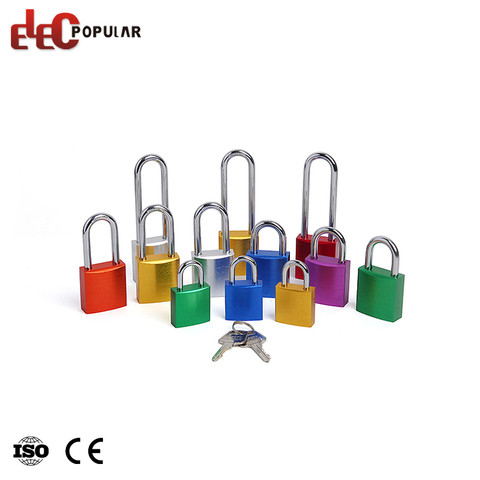 Various Sizes Durable Steel Shackle Safety Aluminum Padlock With Key