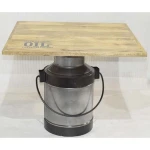 vintage  industrial modern  square hotel fast food cafe cheap wood  restaurant table