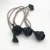Import Vintage Three Heads DIY Lamp Kit Two Rings Bakelite E26 E27 Lamp Holder 2*0.75mm Round Cotton Covered Electrical Wire EU Plug from China