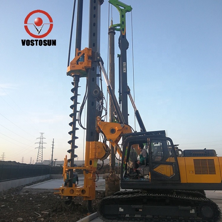 VOSTOSUN KR125M Pile Foundation Full Hydraulic Pile Rig With Impact Hammer