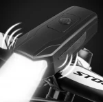 Waterproof Bike Head Light Bicycle Bell Horn Mountain Bike LED Bicycle Lights Outdoor Sports Equipment Bicycle Accessory