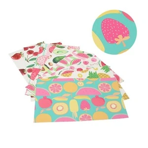 Waterproof Summer Fruit Strawberry Watermelon Pattern Printed Vinyl Sheets Synthetic Faux Leather