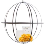 Wedding decoration 24" wrought antiqued finish iron folding sphear ball
