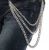Import whole sale rate customized  Punk Triple Strap Silver Alloy Plating Pants Belt Chain  in high quality from Pakistan