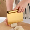 Wholesale Baking Tools Kitchen Bread Cake Stainless Steel Pastry Scraper Dough Cutter With Measuring Scale