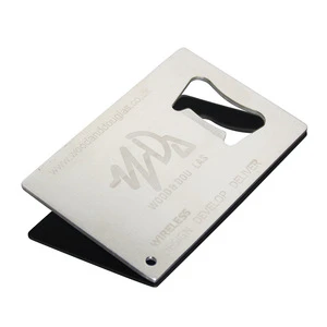 Wholesale Blank Card Shaped Stainless Steel Opener Credit Card Promotional Blank Bottle Openers