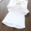 Wholesale blank t shirt for kids with chest pocket