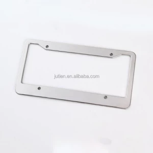 Wholesale cheap metal car number license plate frame stainless steel license plate frame