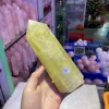 Wholesale cheap natural yellow quartz rods and crystal quartz towers for restoration