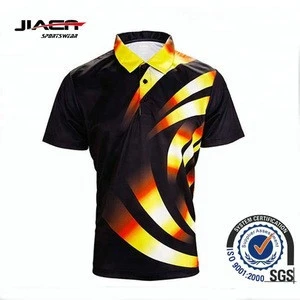 wholesale cheap price new design custom 2018 full sublimation mens polo shirt t shirt