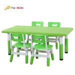 Wholesale children table and chair rectangle plastic desk table chairs set for kindergarten kids use