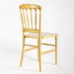 Wholesale China Golden Color PC Resin Wedding Ghost Garden Chairs