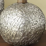 wholesale chinese home decoration antique silver resin flower vase