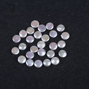 Wholesale Coin Shape Large Baroque Flat Bead Loose Freshwater Pearl