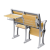 Import Wholesale college classroom furniture folding metal school chair and desk from China
