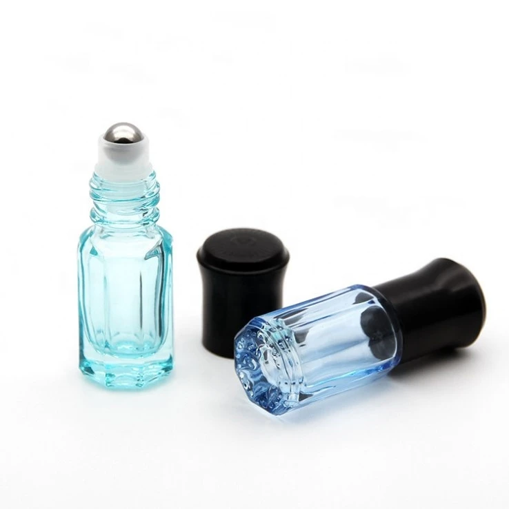 wholesale colored 5ml 10ml leak proof steel roller ball glass roll on perfume bottles