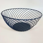 Wholesale creative luxury kitchen living room home hotel metal iron wire fruit bowl fruit basket