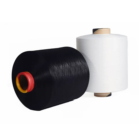 Wholesale dope dyed black SD RW NIM AA grade DTY polyester yarn 150/48 iplik