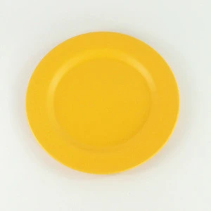 Wholesale Eco Custom Printed Reusabl Serv Dishes Plate in Bamboo Fiber