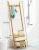 Import Wholesale Freestanding Natural Durability Bamboo Bathroom Storage Shelf, Folding Towel Stand Bedroom storage towel hook from China