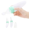 Wholesale Friendly BPA Free Silicone Baby Feeding Bottle With Spoon