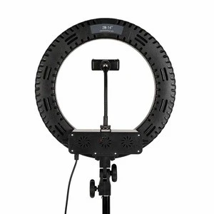wholesale high quality low price 14inch remote control selfie ring light with phone holder and tripod 3 color mode aro de luz se